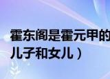 霍东阁是霍元甲的第几个儿子（霍元甲有几个儿子和女儿）