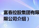 富春控股集团有限公司（关于富春控股集团有限公司介绍）