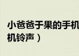 小爸爸于果的手机铃声叫啥名（小爸爸于果手机铃声）