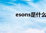 esons是什么牌子衣服（esons）