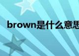 brown是什么意思（brother是什么意思）