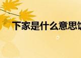 下家是什么意思饭圈（下家是什么意思）