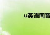 u英语同音词（u的同音词）