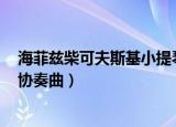 海菲兹柴可夫斯基小提琴协奏曲（柴可夫斯基d大调小提琴协奏曲）