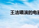 王洁曦演的电影（王洁曦个人资料）