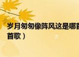 岁月匆匆像阵风这是哪首歌的歌词（岁月匆匆像一阵风是哪首歌）