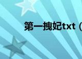 第一拽妃txt（第一拽妃免费阅读）