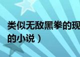 类似无敌黑拳的现代武侠小说（类似无敌黑拳的小说）