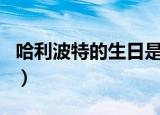 哈利波特的生日是几月几日（哈利波特的生日）