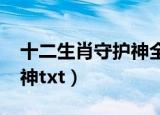 十二生肖守护神全本txt下载（十二生肖守护神txt）