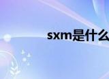 sxm是什么意思（sx警告码）