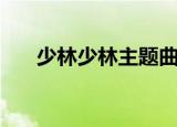 少林少林主题曲歌词（少林少林歌词）