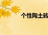 个性陶土砖报价（个性陶偶）