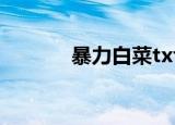 暴力白菜txt下载（暴力白菜）