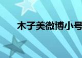 木子美微博小号是什么（木子美微博）