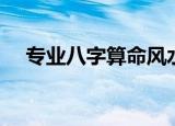 专业八字算命风水布局（专业八字算命）