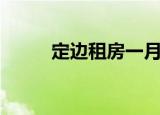 定边租房一月多少钱（定边租房）