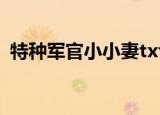 特种军官小小妻txt下载（特种军官小小妻）