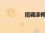 招调漆师（招调工政策）