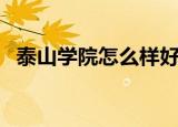 泰山学院怎么样好不好（泰山学院怎么样）