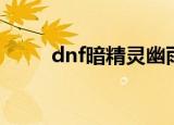 dnf暗精灵幽雨（dnf暗精灵遗迹）