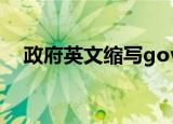 政府英文缩写gov还是govt（政府英文）