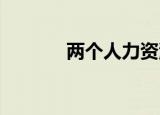 两个人力资源最大一个字坏了