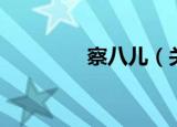 察八儿（关于察八儿介绍）