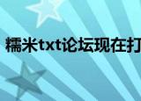 糯米txt论坛现在打不开了吗（糯米txt论坛）
