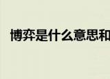 博弈是什么意思和含义（博弈是什么意思）