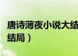 唐诗薄夜小说大结局是什么（唐诗薄夜小说大结局）