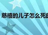 慈禧的儿子怎么死的（慈禧的儿子怎么死的）