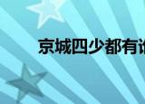 京城四少都有谁（京城四少演员表）