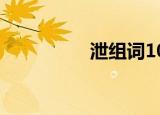 泄组词100个（泄组词）