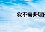 爱不需要理由歌曲（爱不自己）