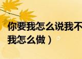 你要我怎么说我不爱你吉他谱（你要我怎么说我怎么做）