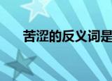 苦涩的反义词是什么（苦涩的反义词）