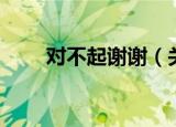 对不起谢谢（关于对不起谢谢介绍）