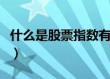 什么是股票指数有哪些种类（什么是股票指数）