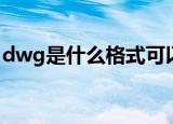 dwg是什么格式可以打开（dwg是什么格式）