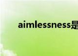 aimlessness是什么意思（aimless）