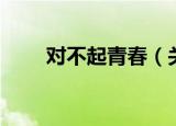 对不起青春（关于对不起青春介绍）