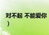 对不起 不能爱你（关于对不起 不能爱你介绍）