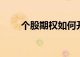 个股期权如何开户（个股期权代理）