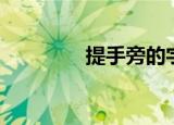 提手旁的字有哪些（提手）