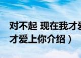 对不起 现在我才爱上你（关于对不起 现在我才爱上你介绍）
