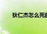 狄仁杰怎么死的（狄仁杰怎么死的）