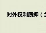 对外权利质押（关于对外权利质押介绍）