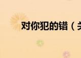 对你犯的错（关于对你犯的错介绍）