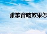 雅歌音响效果怎么样（雅歌音乐联盟）